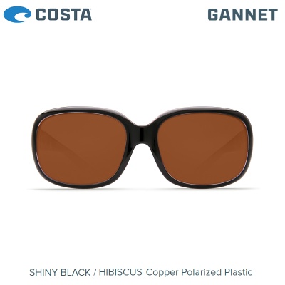 Слънчеви очила Costa Gannet | Shiny Black Hibiscus | Copper 580P | GNT 132 OCP