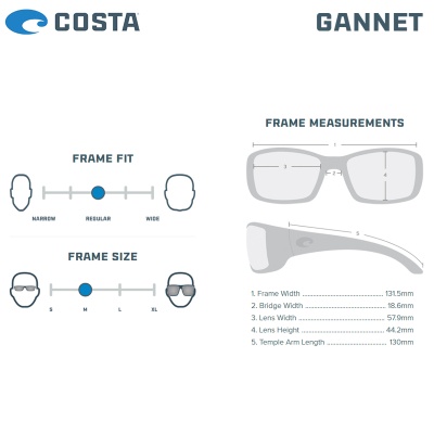 Costa Gannet | Размери