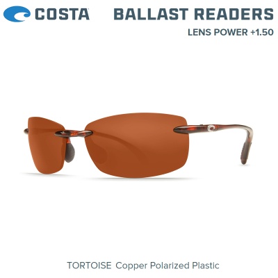 Слънчеви очила с диоптър Costa Ballast Readers | Tortoise | Copper 580P | BA 10 OCP 1.50