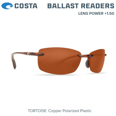 Слънчеви очила с диоптър Costa Ballast Readers | Tortoise | Copper 580P | BA 10 OCP 1.50