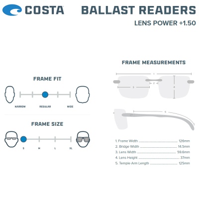 Costa Ballast Readers | Size