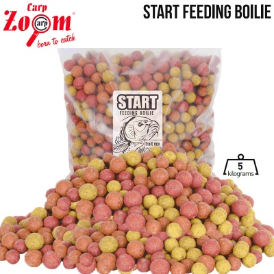 Карп Zoom Start Feeding Boilie 5кг | Белковые шарики