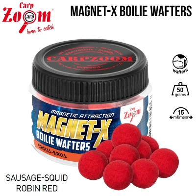 Плуващи топчета Carp Zoom Magnet-X Boilie Wafters Sausage Squid-Robin Red CZ4792