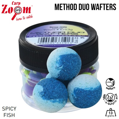 Carp Zoom Method Duo Wafters 9mm Spicy Fish
