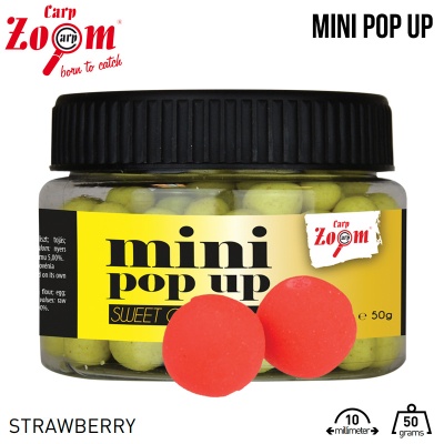 Carp Zoom Mini Pop Up 10mm Strawberry
