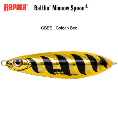 Rapala Rattlin Minnow Spoon | GBEE Golden Bee | Воблер