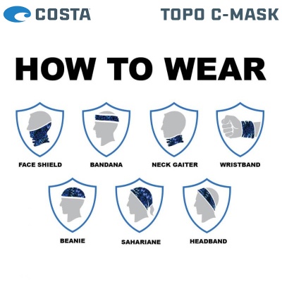 Costa | How to wear TOPO C-Mask | Face and Neck Sun Protection