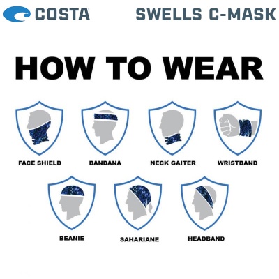 Costa SWELLS C-Mask Blue | Face and Neck Sun Protection
