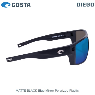 Costa Diego | Matte Black | Blue Mirror 580P | DGO 11 OBMP