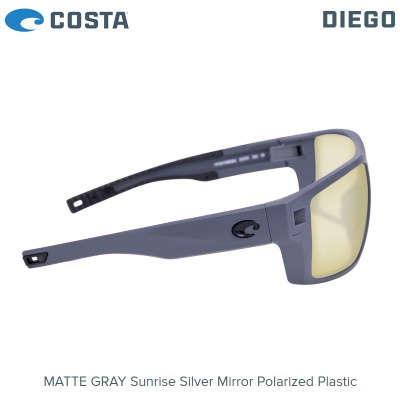 Costa Diego | Matte Gray | Sunrise Silver Mirror 580P | DGO 98 OSSPСлънчеви очила Costa Diego | Matte Gray | Sunrise Silver Mirror 580P | DGO 98 OSSP