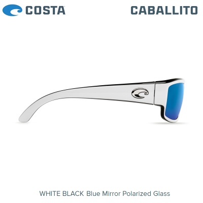 Слънчеви очила Costa Caballito | White Black | Blue Mirror 580G | CL 30 OBMGLP