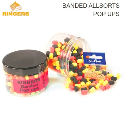 Плуващи топчета Ringers Banded Allsorts Pop Ups PRNG27