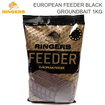 Ringers European Feeder Groundbait Black 1kg | PRNG EFBGB
