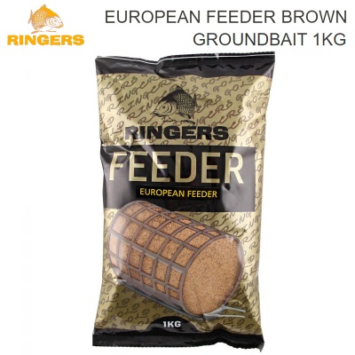 Захранка Ringers European Feeder Groundbait Brown 1kg | PRNG EFGB