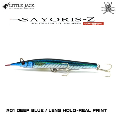 Little Jack SAYORIS-Z 99m 13g | Color 01 Deep Blue Holo Lens Real Print