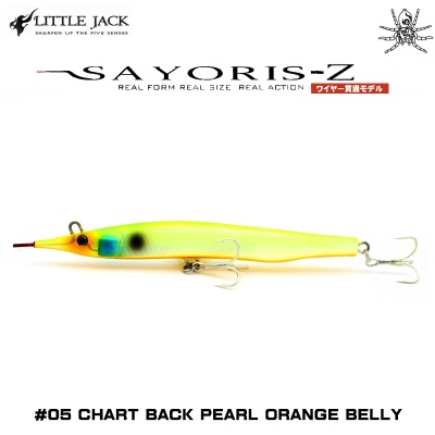 Little Jack SAYORIS-Z 99m 13g | Color 05 Chart Back Pearl Orange Belly