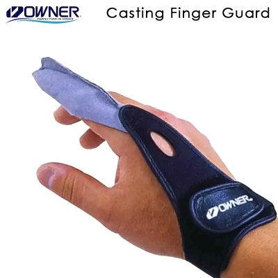 Owner Casting Finger Guard Neoprene with Leather