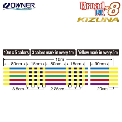 Owner KIZUNA x8 150m Multicolor