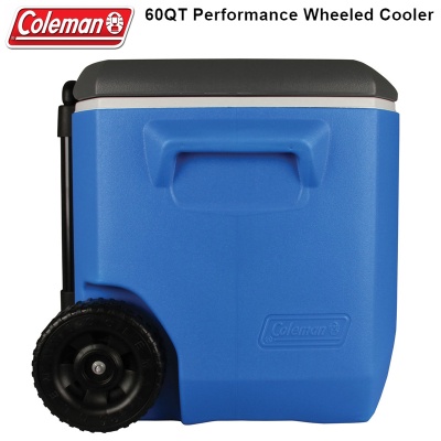 Coleman 60QT Tri Color Performance Wheeled Cooler 36084