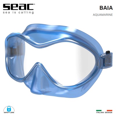 Детска силиконова маска Seac Sub Baia | Синя
