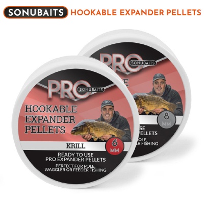 SonuBaits Pro Hookable Expander Pellets 8mm | S0820020 | Krill