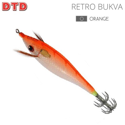 DTD Retro Bukva Squid Jig | Orange