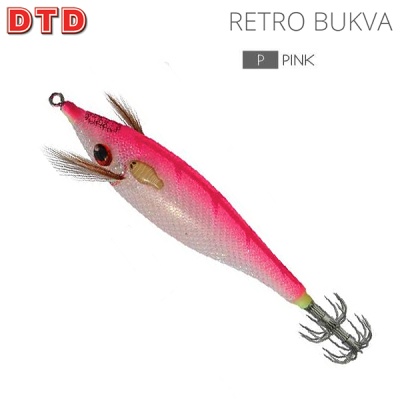DTD Retro Bukva Squid Jig | Pink