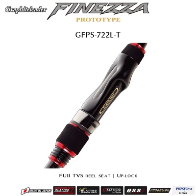 Graphiteleader Finezza Prototype GFPS-722L-T | Fuji TVS reel seat
