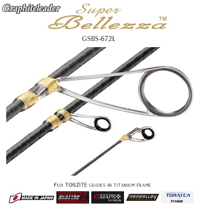 Graphiteleader Super Bellezza GSBS-672L | Fuji TORZITE guides