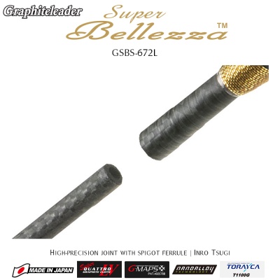 Graphiteleader Super Bellezza GSBS-672L | High-precision joint with spigot ferrule (Inro Tsugi)
