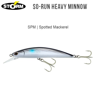 Storm So-Run Heavy Minnow 11cm | SPM Spotted Mackerel