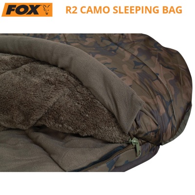 FOX R2 Camo Sleeping Bag | CSB067 | Мек вътрешен слой от Sherpa материя