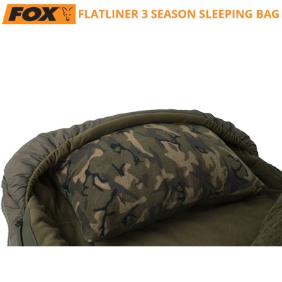 FOX Flatliner 3 Season Sleeping Bag | CSB053 | Pillow retainer on base layer