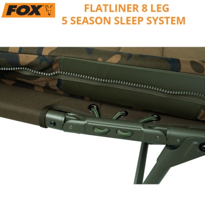 Fox Flatliner 8 Leg 5 Season Sleep System | CBC093 | Side tension strap design