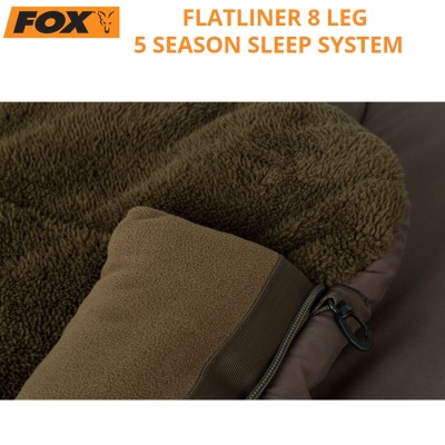 Fox Flatliner 8 Leg 5 Season Sleep System | CBC093 | Offset panel stitching