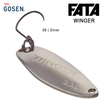 Trout Fishing Spoon Gosen FATA Winger | 06 Silver