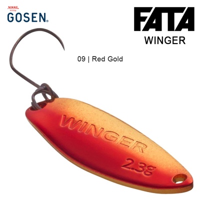Trout Fishing Spoon Gosen FATA Winger | 09 Red Gold