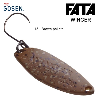 Микро клатушка за пъстърва Gosen FATA Winger | 13 Brown Pellets