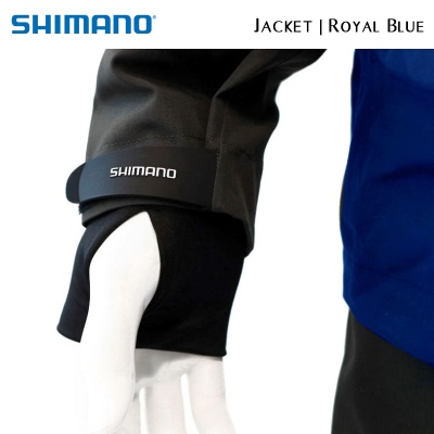Shimano Jacket Royal Blue | Thumb openings in the sleeves