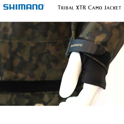 Shimano Tribal XTR Camo Jacket | SHJACK18XTR | Thumb openings in the sleeves