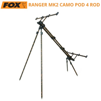 Fox Ranger MK2 Camo Pod 4 Rod | CRP040 | Шаранска стойка за 4 въдици