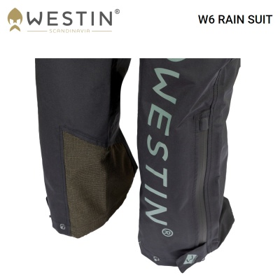 Westin W6 Rain Suit | A78-554 | Reinforced Cordura Kevlar kick panels at bottom of legs