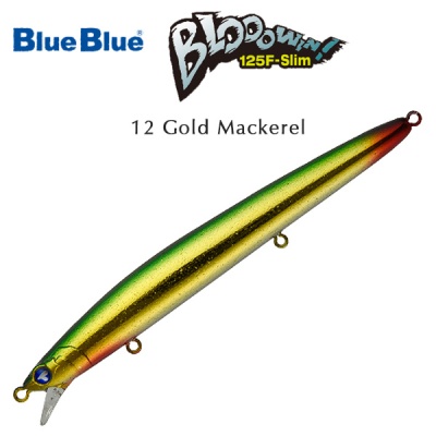 Blue Blue Blooowin 125F Slim | 12 Gold Mackerel