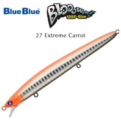 Синий Синий Blooowin 125F Slim | Поверхностный воблер
