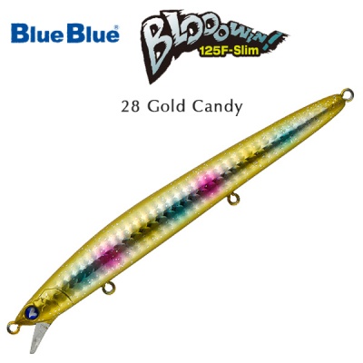 Blue Blue Blooowin 125F Slim | 28 Gold Candy