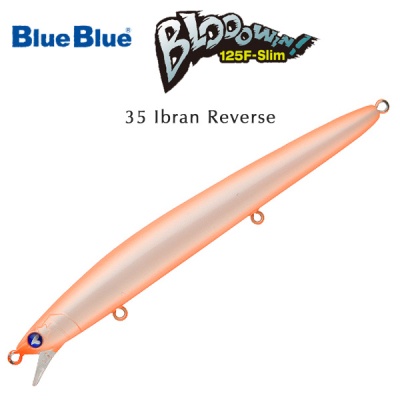Синий Синий Blooowin 125F Slim | Поверхностный воблер