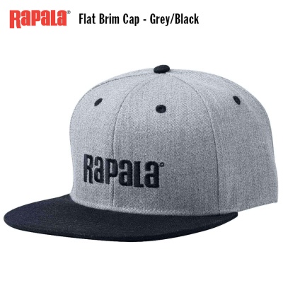 Шапка с козирка Rapala Flat Brim Cap | Grey Black | APRBCFBGB