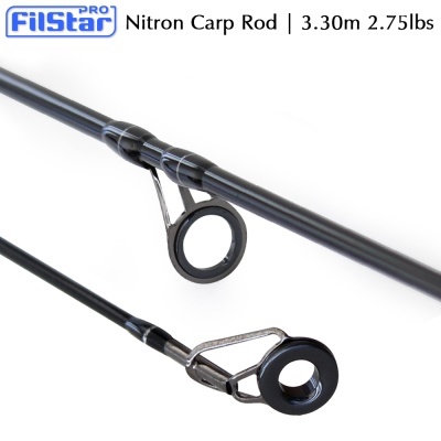 FilStar Nitron Carp Rod | 3.30m 2.75lbs | Guides