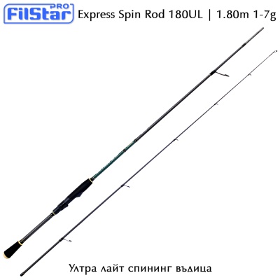 Ултра лайт спининг въдица Filstar Express Spin 180UL | 1.80m 1-7g