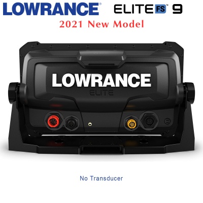 Lowrance Elite-9 FS with No Transducer | Rear View